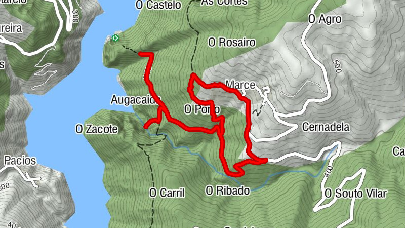 Atán - Fervenza de Augacaída - Marce - Vilar de Ortelle