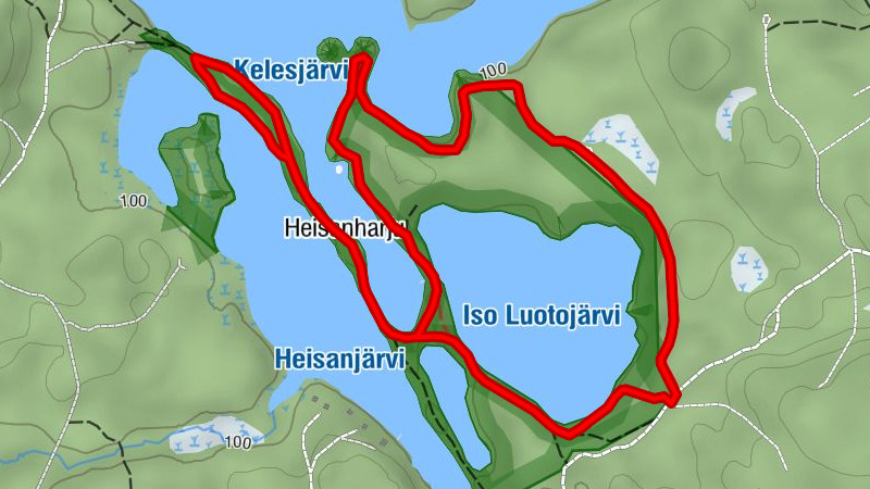 Kouvola - Heisanharju - Heisanharjun varauskota - Pitkäniemi