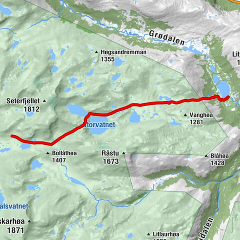 Sunndal - Styggløypet - Raubergshytta