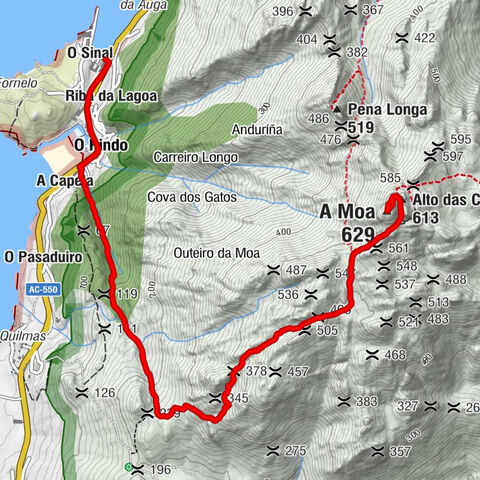 O Sinal - Igrexa de San Clemente do Pindo - Alto das Cortes - A Moa