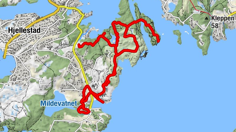 Ytrebygda - Rosariet - Milde - Fjellhagen