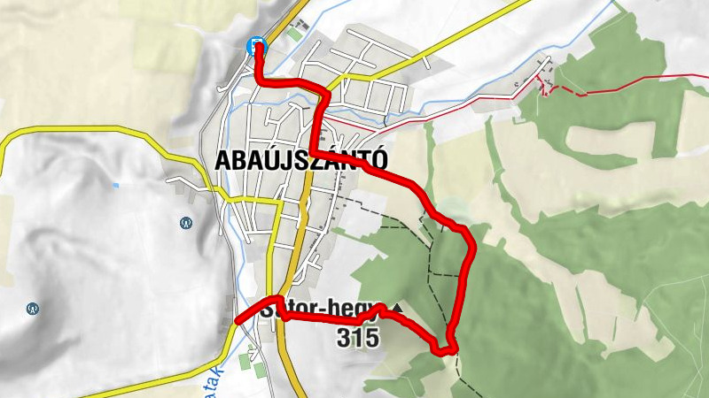 Abaújszántó - Aba Vezér étterem - Sátor-hegy