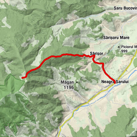 Neagra Șarului - Sărișor - Șaru Dornei