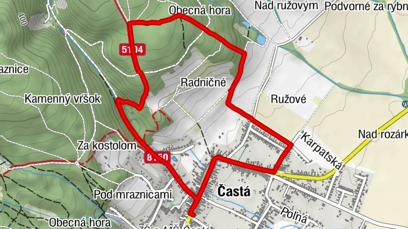 Kostol sv. Imricha - Obecná hora - Častá