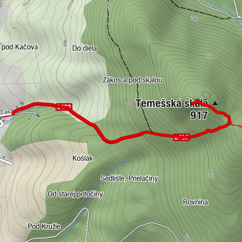 Temeš - Temešská skala - Temešské Sedlo