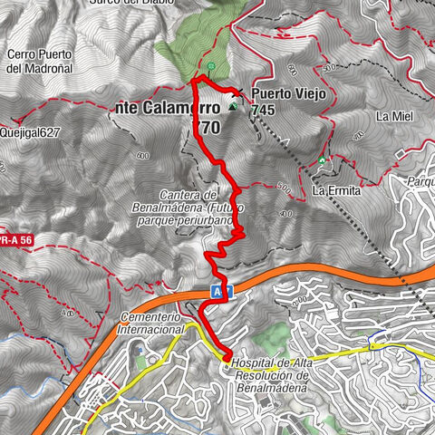 Arroyo de la Miel-Benalmádena Costa - Monte Calamorro - Puerto Viejo - Benalmádena