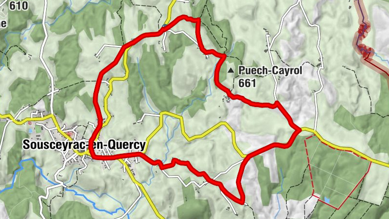 Sousceyrac-en-Quercy - Marsal - Le Champ-Grand - Lagane