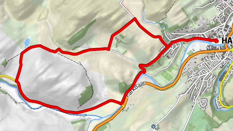 Hawick - Branxholm Woodfoot - Borthaugh - Martinshouse