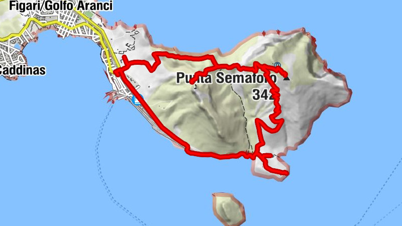 Figari/Golfo Aranci - Monte Ruju - Punta Semaforo - Golfo Aranci