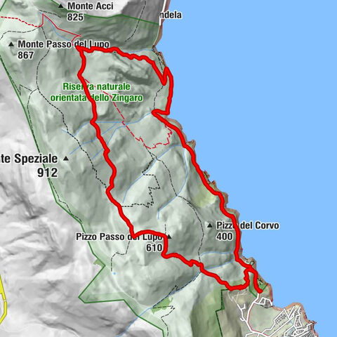 San Vito Lo Capo - Grotta dell'Uzzo - Grotta degli innamorati - Pizzo Passo del Lupo
