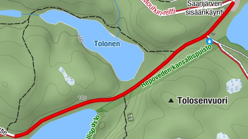 Kouvola - Saarijärven sisäänkäynti