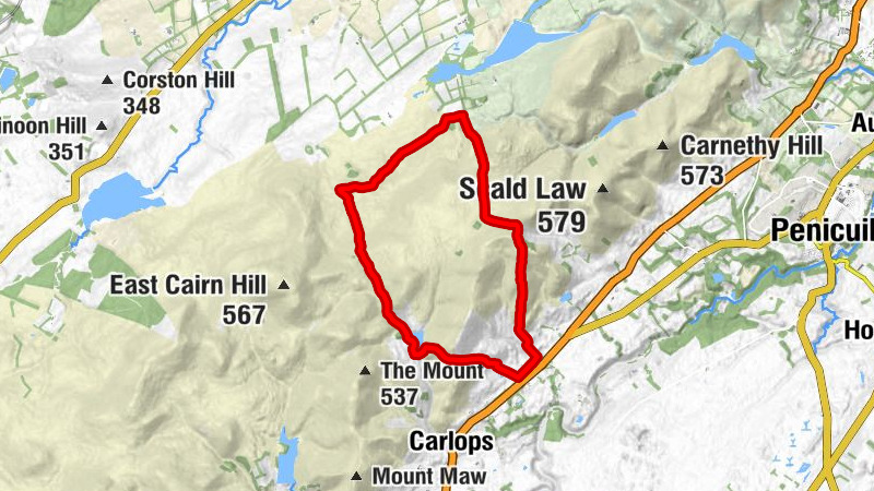 Balerno - Bore Stane - Cap Law - Scroggy Hill