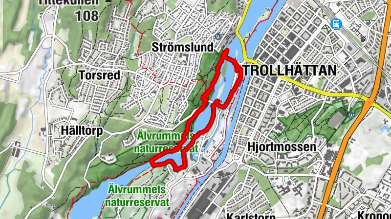 Trollhättans kommun - Tjuvfallet - Trollhättefallen - Trollhättan