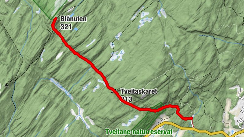 Kvinnherad - Tveitaskaret - Blånuten