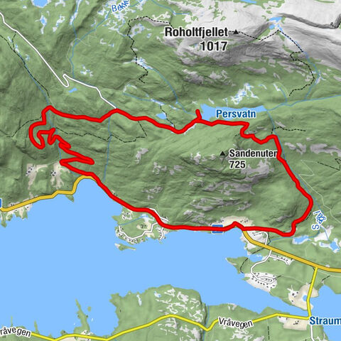 Vrådal - Fiskebekk - Midthusdokki - Vrådal kyrkje