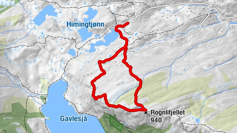 Notodden - Rognlifjellet