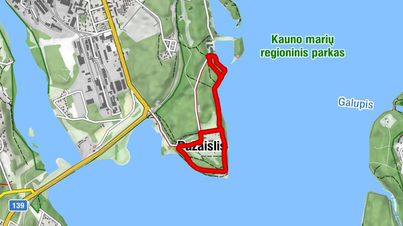 Pažaislis - Varniai - Jachtklubas - Monte Pacis