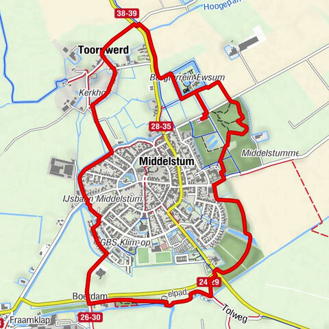 Toornwerd - Boerdam - Middelstum