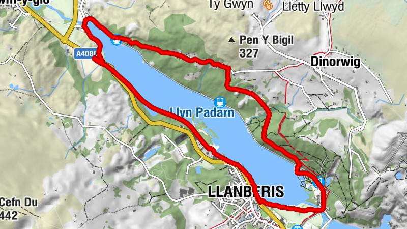 Gilfach Ddu - Llanberis - Fachwen - Penllyn