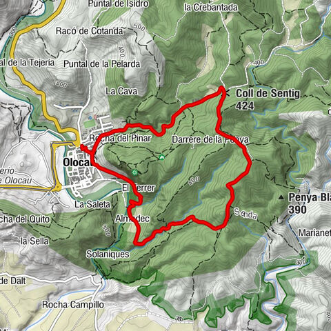 L'Arquet - Olocau - el Colladet de Sentitx - Coll de Sentig