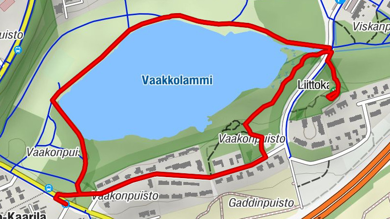 Puisto-Kaarila - Kaarila - Liittokallio - Läntinen suuralue