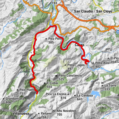 L'Arquera - Fuso de la Reina - Capiella de San Andrés - Tuñón