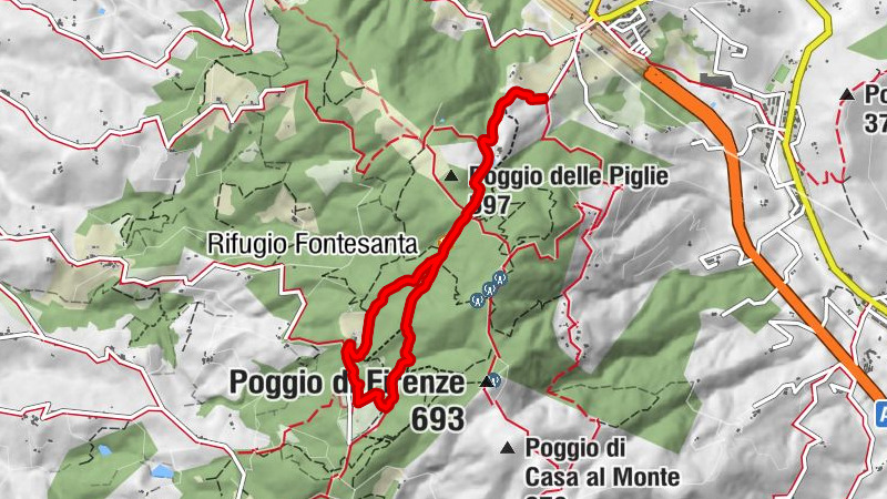 Rignano sull'Arno - Gamberaia - Rifugio Fontesanta - i Loti