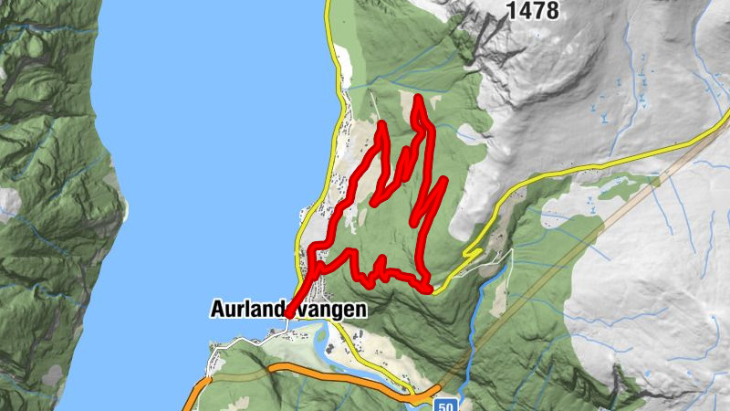 Vangen - Aurlandsvangen - Vangen kyrkje - Vinjaåsen