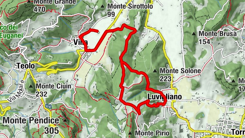 Teolo - Villa - Locanda "Antico Tram" - Capitello della Madonna del Monte Pirio