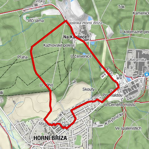 U vrbky - U Jiřího - Na Kaolince - Horní Bříza