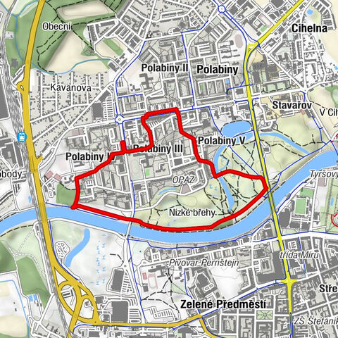 Pardubice - Polabiny V - Polabiny IV