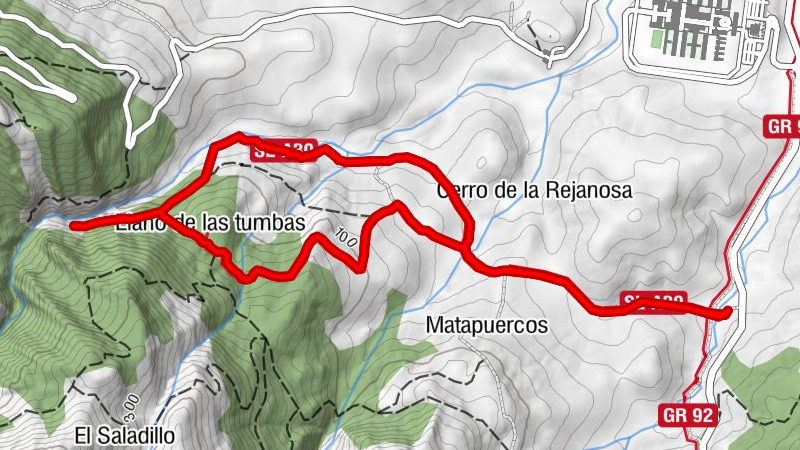 Algeciras - Llano de las tumbas - Garganta del Capitán - Cascada presa