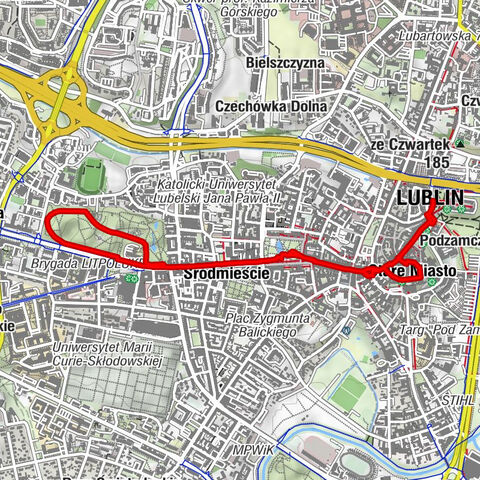 Podzamcze - Kościół pw. Świętego Wojciecha Biskupa i Męczennika - Kościół pw. Świętego Stanisława Biskupa i Męczenika - Lublin