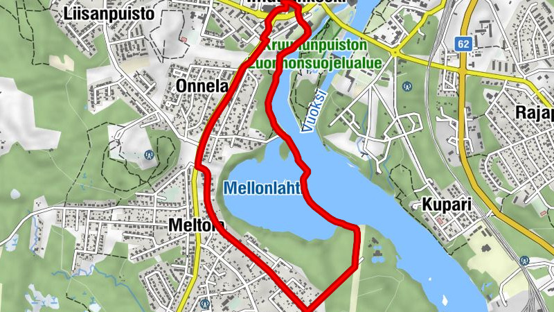 Imatra - Imatrankoski - Meltola - Onnela