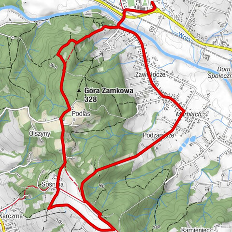 Przedmieście Czudeckie - Zawisłocze - Podzamcze - Zaborów