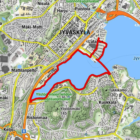 Lutakko - Ainolanranta - Ainola - Jyväskylä