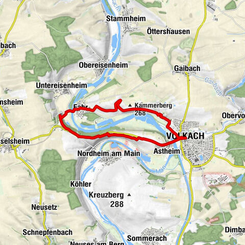 Volkach - Kreuzkapelle - Häckerstuben - St. Georg
