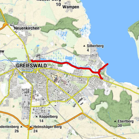 Steinbeckervorstadt - Greifswald - Nördliche Mühlenvorstadt - Wieck