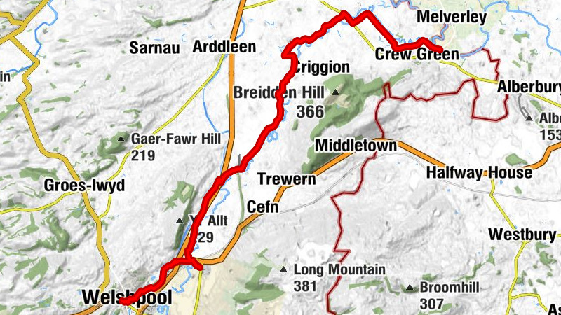 Bronybuckley - Welshpool - St Mary's Church - Bausley with Criggion