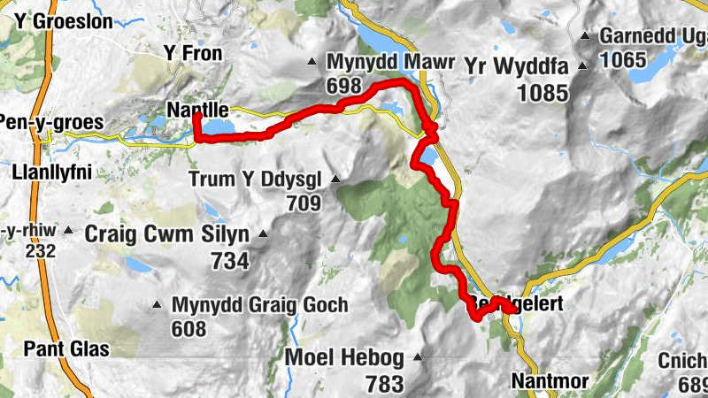 Nantlle - Imperial College Mountain Hut - Capel Drws-y-coed - Beddgelert