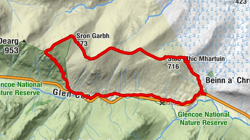 Altnafeadh - Stob Mhic Mhartuin - Sron Garbh - Am Bodach