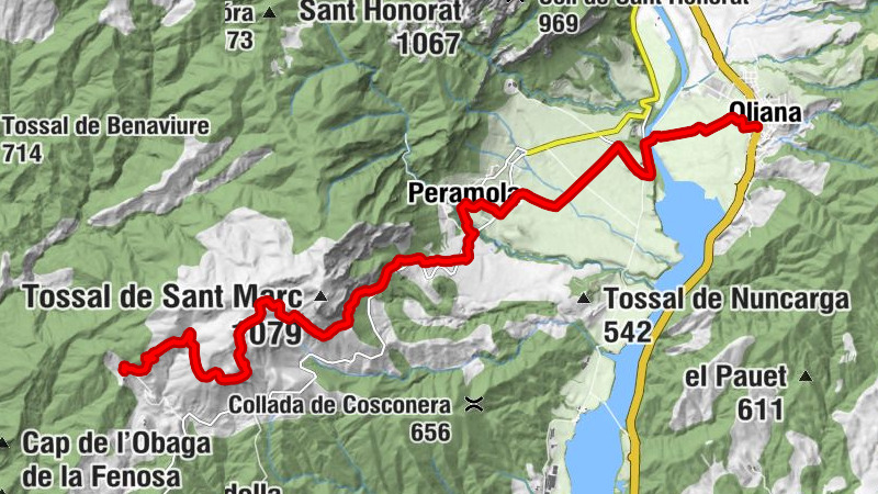Oliana - Cal Palau - Sant Marc de Pallerols - la Baronia de Rialb