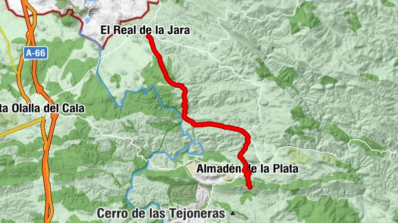 El Real de la Jara - Santa Maria de Gracia - Almadén de la Plata