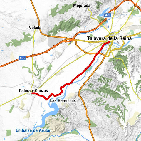 Talavera de la Reina - La Vistilla - San Jerónimo - Calera y Chozas