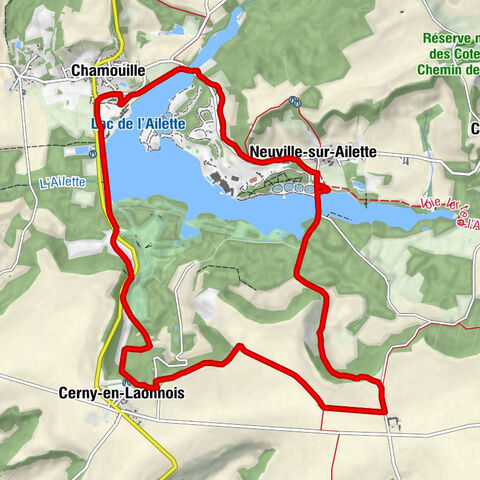 Neuville-sur-Ailette - Cerny-en-Laonnois - Chamouille