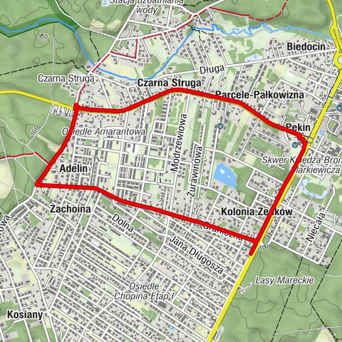 Kolonia Zenków - Pekin - Parcele-Pałkowizna - Czarna Struga