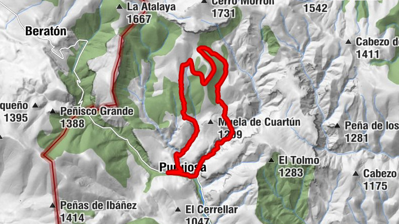 Purujosa - Cueva del Tio Barrigudo - Refugio de Cerrogordo - Cueva del Cuartún