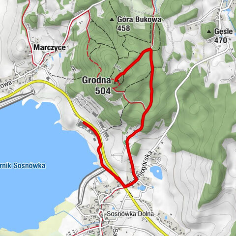 Staniszów - Grodna - Panorama Karkonoszy z Baszty