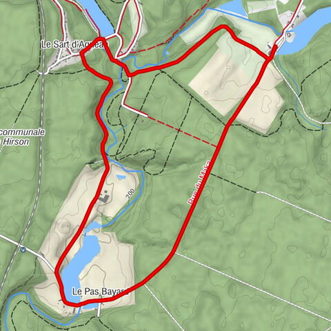 Hirson - Le Pas Bayard - Le Sart d'Agneau - Anor