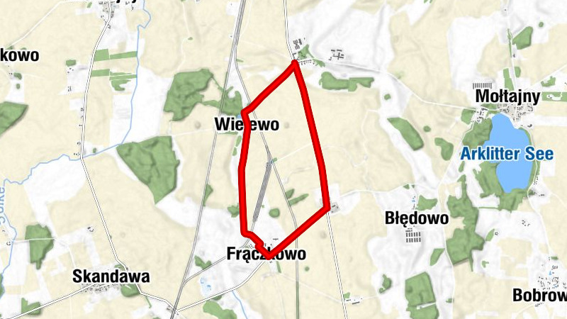 powiat kętrzyński - Wielewo - Frączkowo